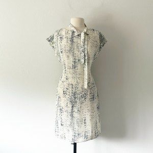 100% Silk Abstract Dress